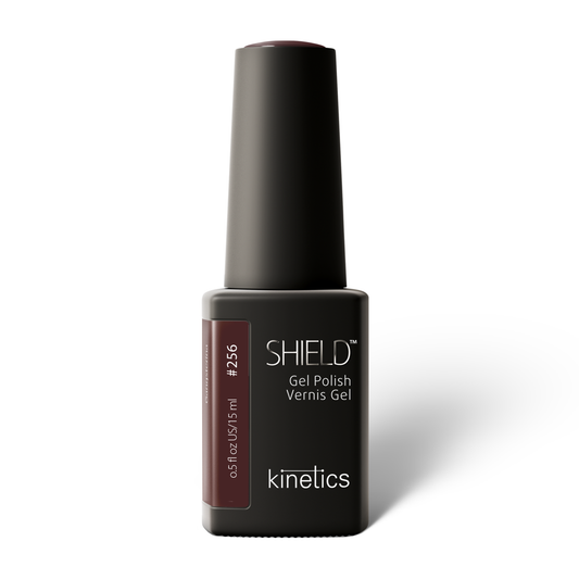 Kinetics Shield Gel Polish #256 GANGSTERINA – dunkles Weinrot UV-Gellack, HEMA-frei, 15ml
