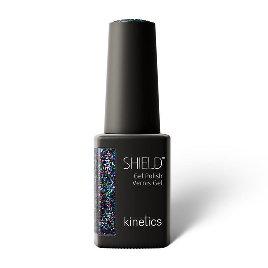 Kinetics Shield Gel Polish #304 GLITTER STORM – Blau‑Glitter UV-Gellack, HEMA-frei, 15ml