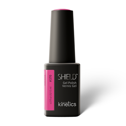 Kinetics SHIELD Gel Polish #370 PINK DRINK 15ml – leuchtend pink-violetter UV Nagellack, HEMA-frei