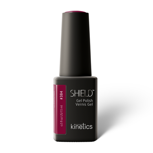 Kinetics Shield Gel Polish #384 COLD DAYS, WARM HEART – Rubin-Bordeaux UV-Gellack, HEMA-frei, 15ml
