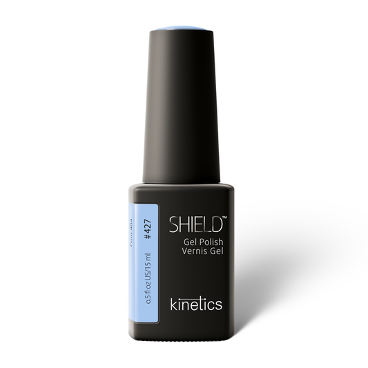 Kinetics SHIELD Gel Polish #427 ERROR 404 15 ml – UV Nagellack Dusty Sky Blue, HEMA‑frei
