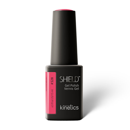 Kinetics SHIELD Gel Polish #528 ZESTFUL BLUSH 15ml – UV Nagellack lebendiges Korallrosa, HEMA‑frei