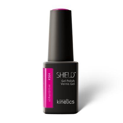 Kinetics SHIELD Gel Polish #564 POISON KISS 15ml – UV Nagellack giftiges Neonpink, HEMA‑frei