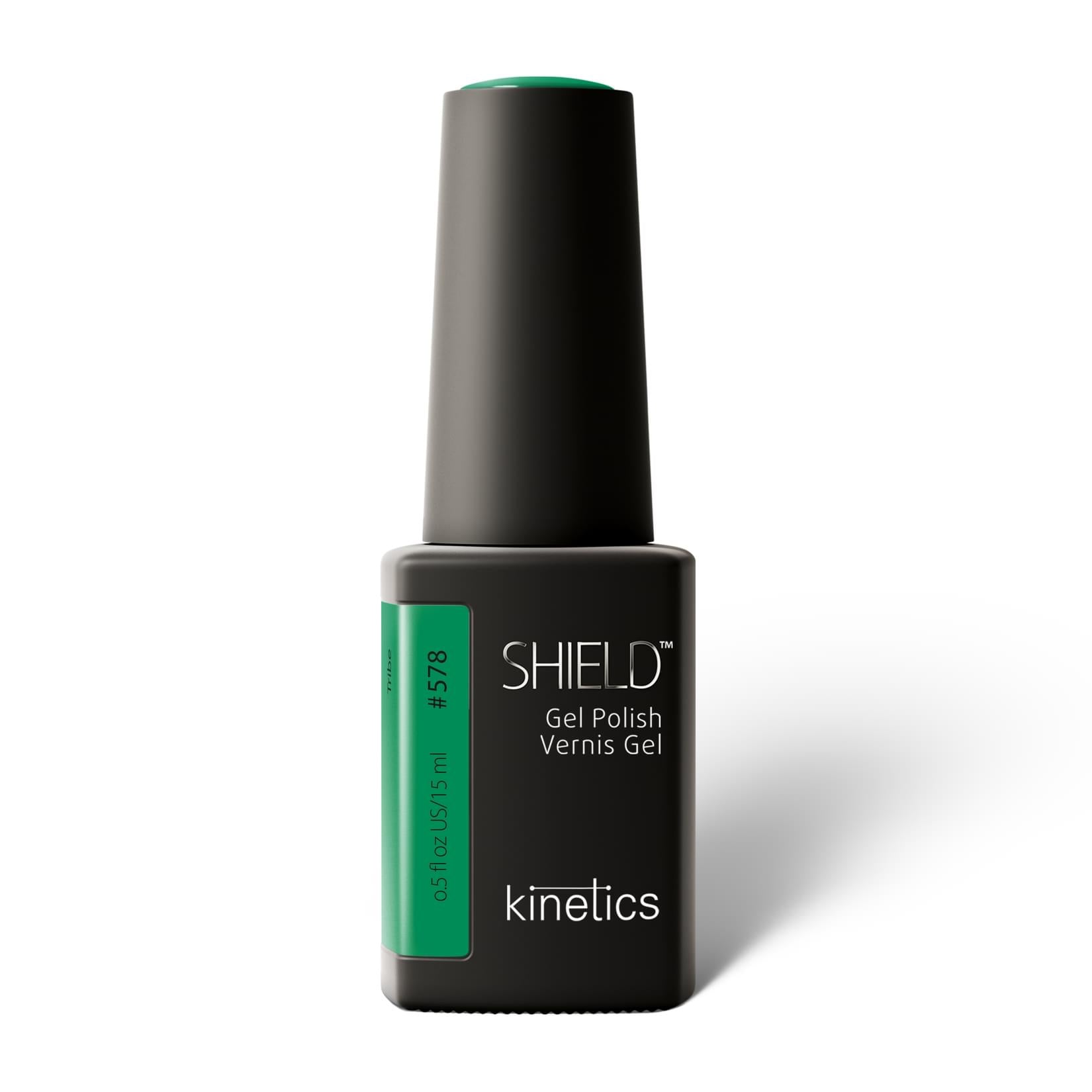 Kinetics SHIELD Gel Polish #578 TRIBE 15ml – UV Nagellack smaragdgrün, HEMA‑frei