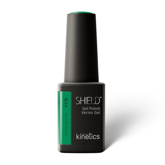 Kinetics SHIELD Gel Polish #578 TRIBE 15ml – UV Nagellack smaragdgrün, HEMA‑frei