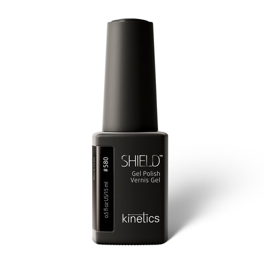 Kinetics SHIELD Gel Polish #580 BLACK HOLE 15ml – UV Nagellack tiefschwarz, HEMA‑frei