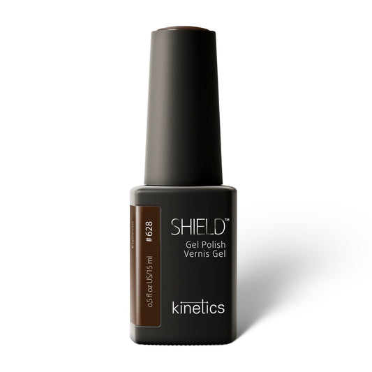 Kinetics SHIELD Gel Polish #628 ESPRESSO 15ml – satter Espresso UV Nagellack, HEMA-frei