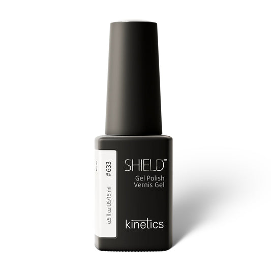 Kinetics SHIELD Gel Polish #633 PURE 15 ml – Optisches Weiß UV Nagellack, HEMA-frei