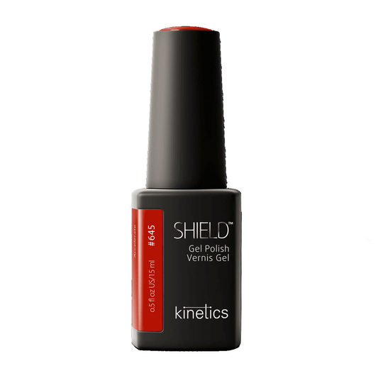 Kinetics SHIELD Gel Polish #645 ACCELERATE 15ml – ikonisches Feuerrot UV Nagellack, HEMA-frei