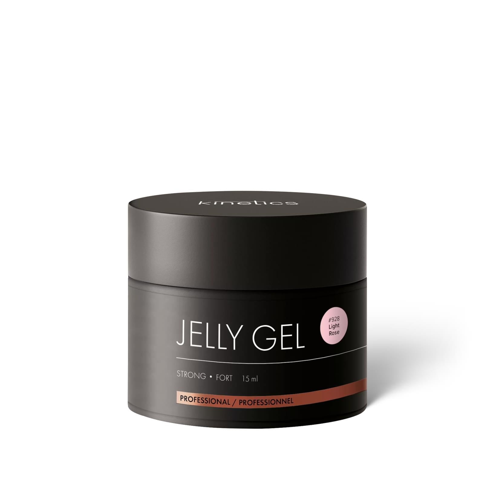 Kinetics Jelly Gel Strong #928 Light Rose – Starkes Builder Gel in Hellrosa für ultralange Nägel 15ml