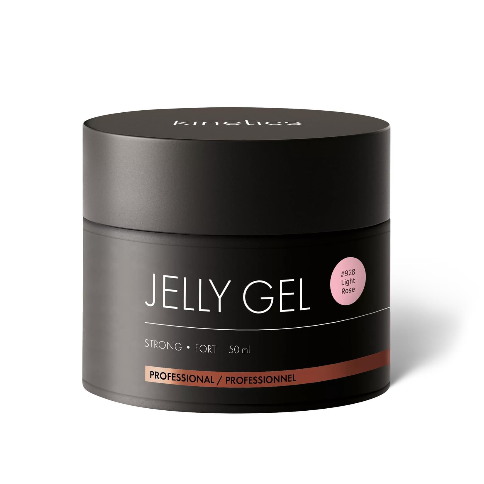 Kinetics Jelly Gel Strong #928 Light Rose – Starkes Builder Gel in Hellrosa für ultralange Nägel 50ml