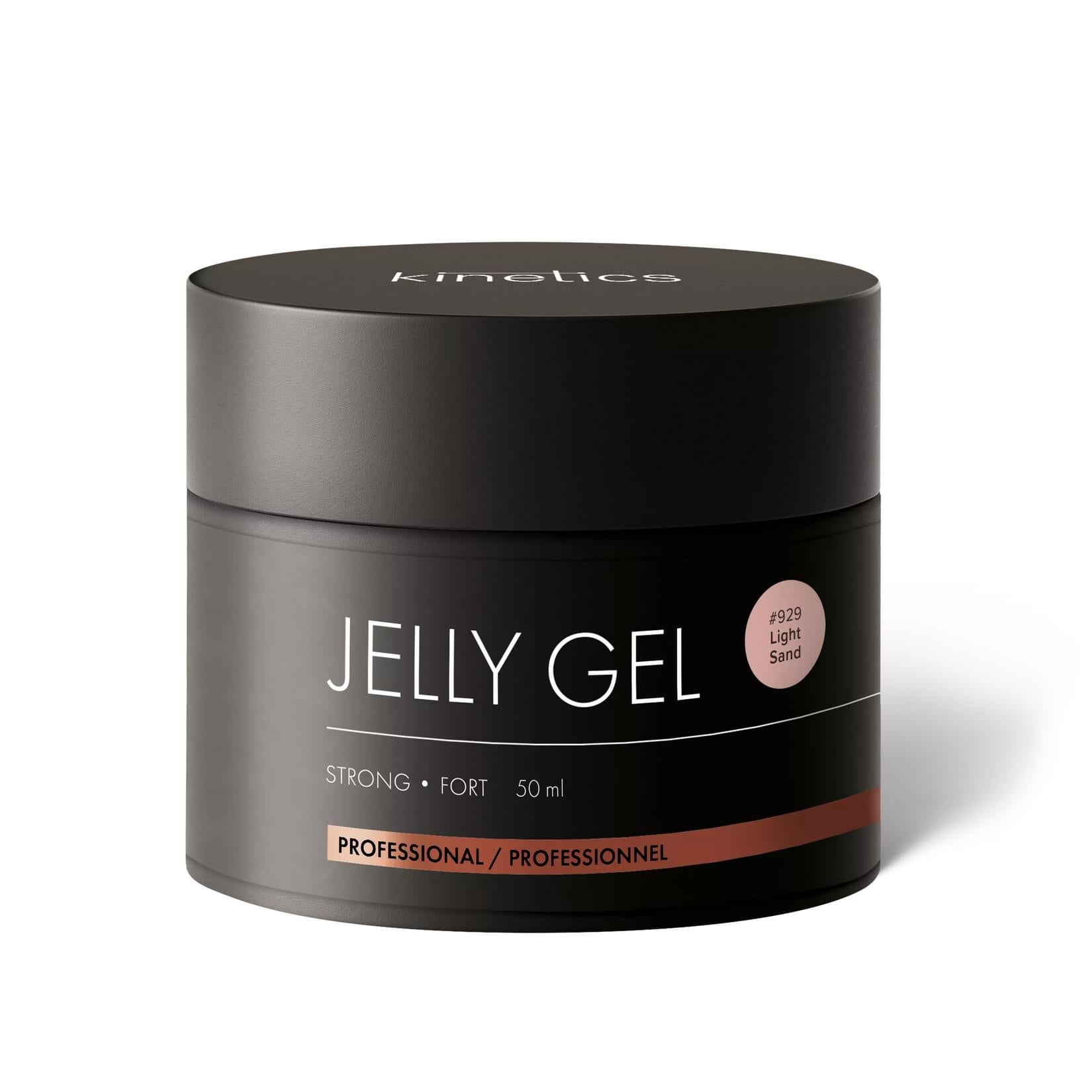 Kinetics Jelly Gel Strong #929 Light Sand – Starkes Builder Gel in Sandbeige für ultralange Nägel 50ml