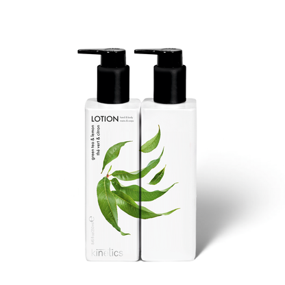 Kinetics Hand- & Körperlotion Green Tea & Lemon 250ml – frischer Zitrusduft mit Bergamotte und grünem Tee