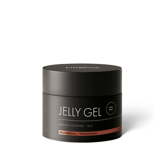 Kinetics Jelly Gel Medium Clear #900 – Transparentes builder gel mit perfektem Bogen 15ml