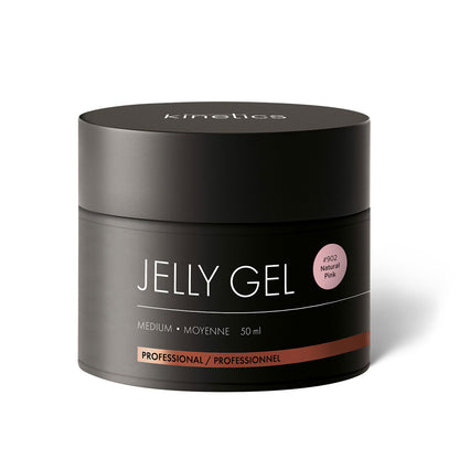 Kinetics Jelly Gel Medium Natural Pink #902 – Natürlicher Pinkton, formstabiler Builder Gel 50ml