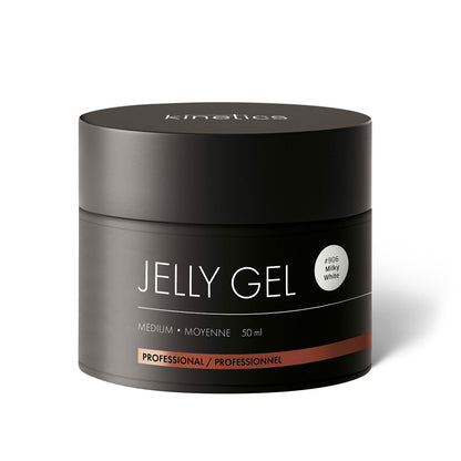 Kinetics Jelly Gel Medium Milky White #906 – Formstabiles Builder Gel in Milchweiß 50ml