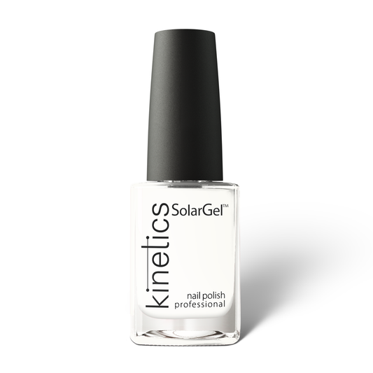 Kinetics Nail Polish SolarGel #001 BEGINNINGS 15 ml – klassischer Nagellack in strahlendem Weiß