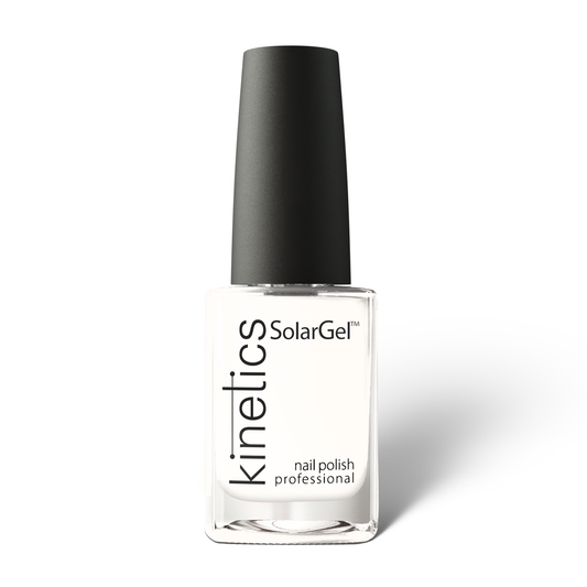 Kinetics Nail Polish SolarGel #199 LUMIÉRE 15 ml – klassischer Nagellack in Elfenbein-Weiß