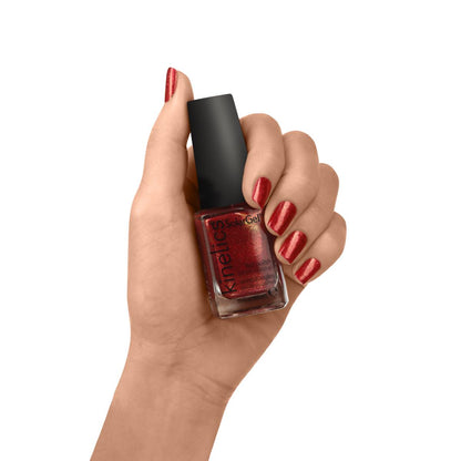 Kinetics Nail Polish SolarGel #233 MARLENE 15 мл – классический лак для ногтей в винно-красном оттенке с шиммером