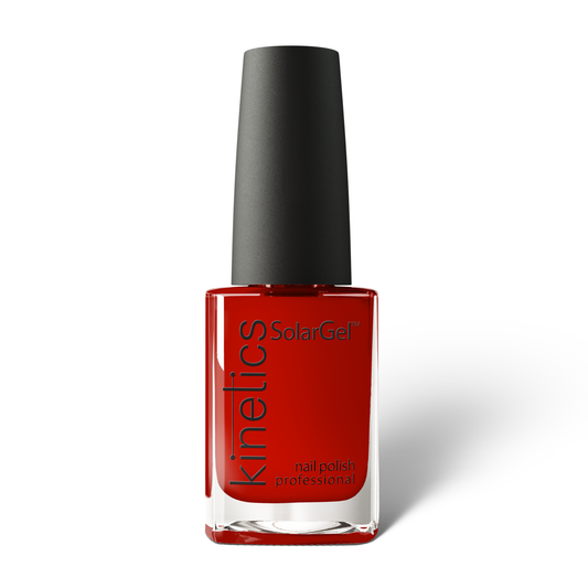 Kinetics Nail Polish SolarGel #257 CITY QUEEN 15 ml – klassischer Nagellack in edlem Rubinrot