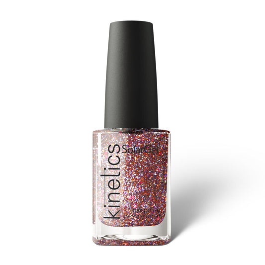 Kinetics Nail Polish SolarGel #303 STARDUST 15 ml – klassischer Nagellack in Roségold-Glitzer