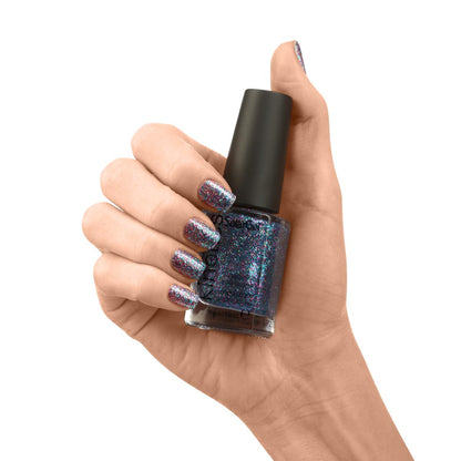 Kinetics Nail Polish SolarGel #304 GLITTER STORM 15 мл – классический лак для ногтей с синими блёстками