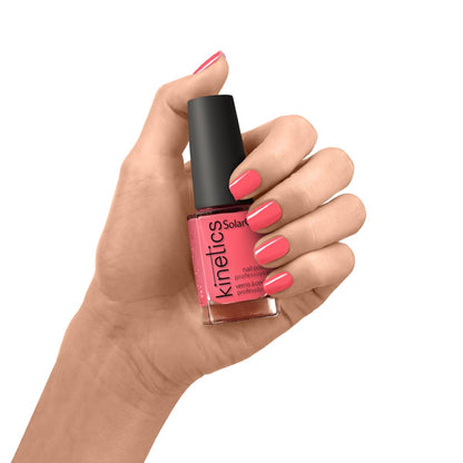 Kinetics Nail Polish SolarGel #362 TOO HOT TO BELIEVE 15 ml – klassischer Nagellack in Korallen-Pfirsich-Pink