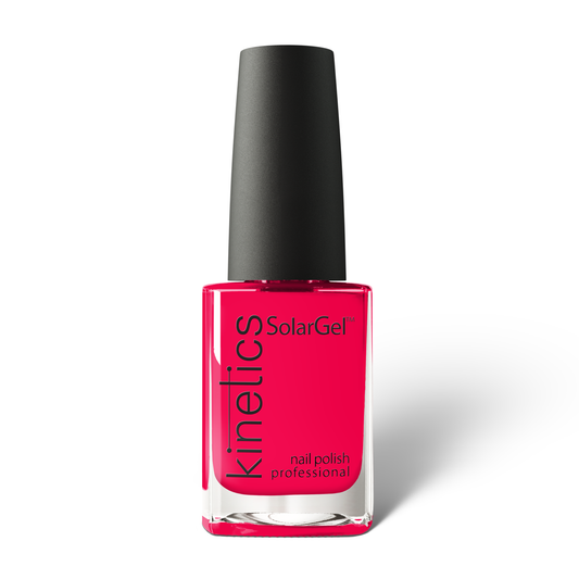 Kinetics Nail Polish SolarGel #425 REDHASHTAG 15 ml – klassischer Nagellack in kräftigem Karminrot
