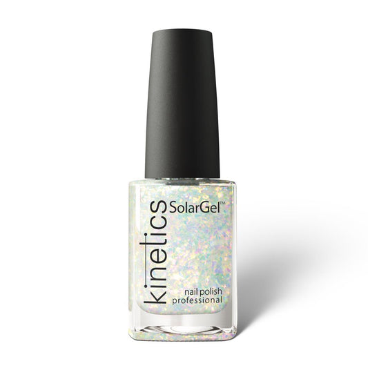 Kinetics Nail Polish SolarGel #445 UNICORN TEARS 15 ml – klassischer Nagellack mit Kristall-Flakes