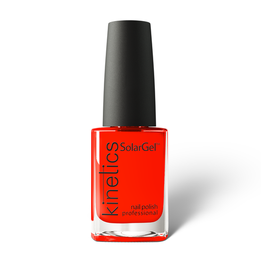 Kinetics Nail Polish SolarGel #463 GUILTLESS 15 ml – klassischer Nagellack in intensivem Neon-Rot
