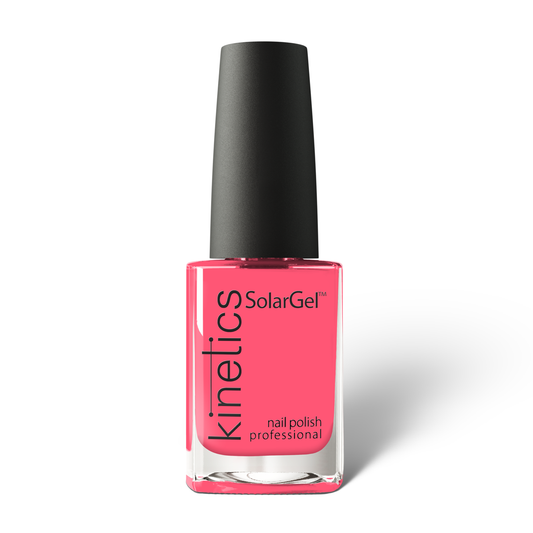 Kinetics Nail Polish SolarGel #496 RECHARGED BLUSH 15 ml – klassischer Nagellack in zartem Neon-Korall