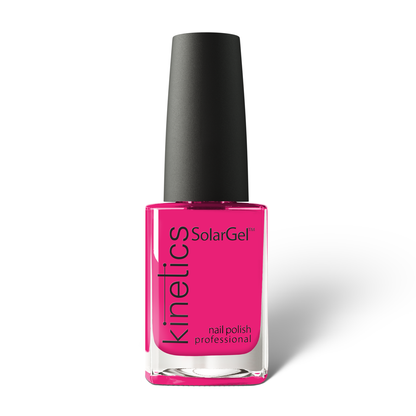 Kinetics Nail Polish SolarGel #498 WILD FUCHSIA 15 ml – klassischer Nagellack in dunklem Neonrosa