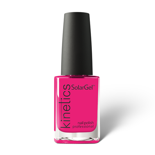 Kinetics Nail Polish SolarGel #498 WILD FUCHSIA 15 ml – klassischer Nagellack in dunklem Neonrosa