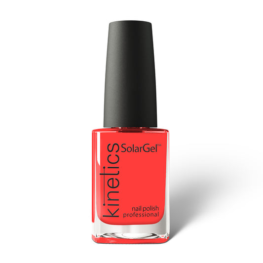 Kinetics Nail Polish SolarGel #534 FORTUNE 15 ml – klassischer Nagellack in neonem Korallenrot