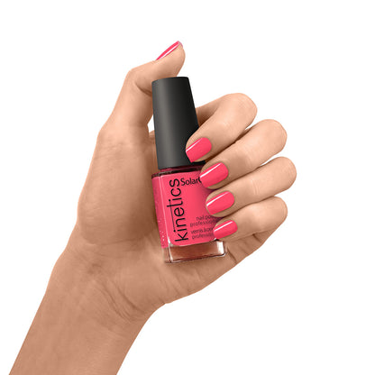 Kinetics Nail Polish SolarGel #535 HIGHLIGHTED 15 ml – классический лак для ногтей в ярком неоновом оттенке магента