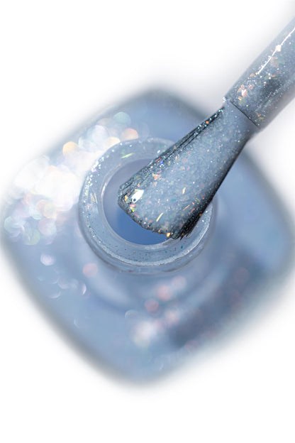 Kinetics Nail Polish SolarGel #590 FUTURISTIC 15 ml – klassischer Nagellack in sanftem Metallic-Blau