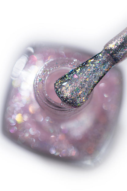 Kinetics Nail Polish SolarGel #591 UTOPIA 15 ml – klassischer Nagellack in glitzerndem Glacial Pink