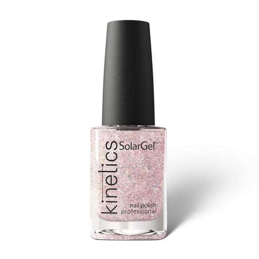 Kinetics Nail Polish SolarGel #591 UTOPIA 15 ml – klassischer Nagellack in glitzerndem Glacial Pink