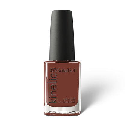 Kinetics Nail Polish SolarGel #612 GROUNDED 15 ml – klassischer Nagellack in warmem Braun