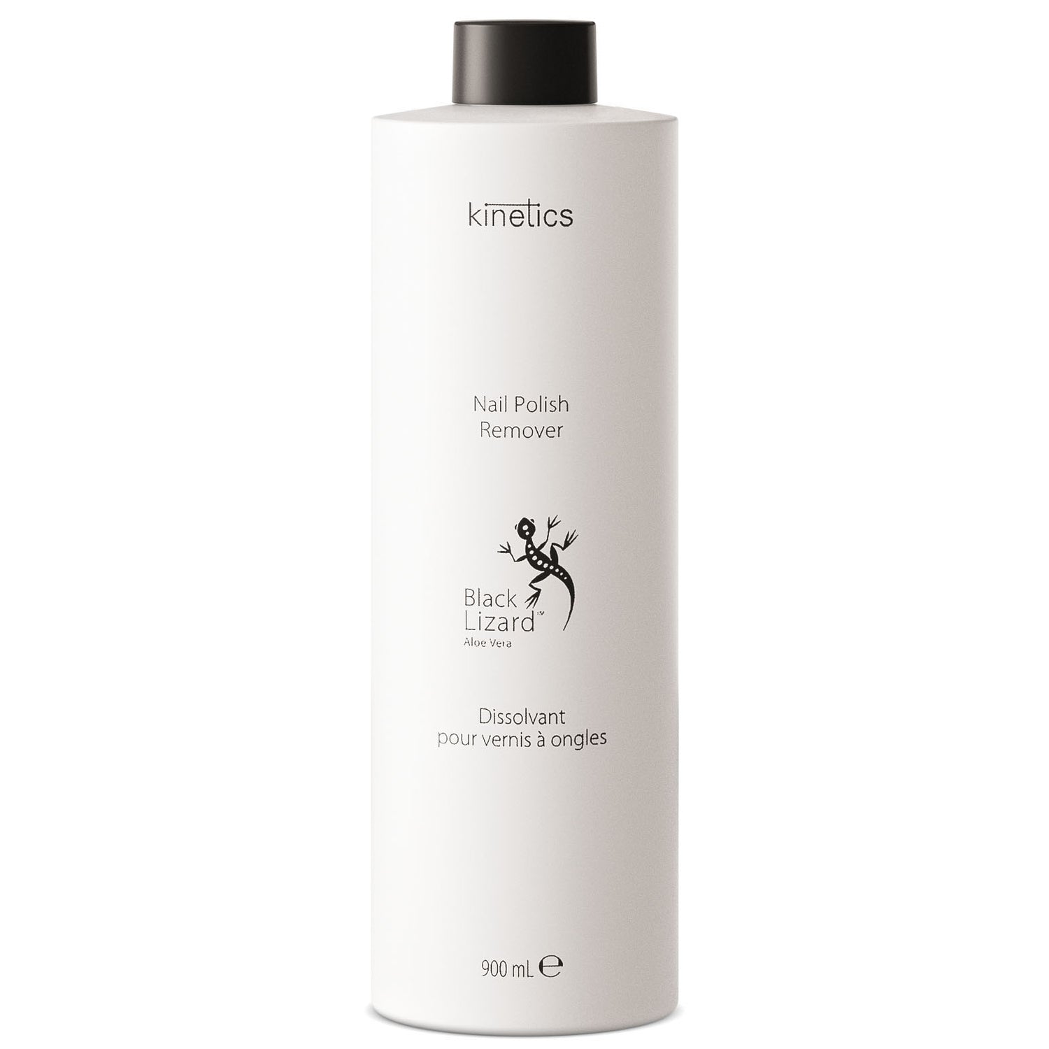 Kinetics Nagellackentferner Aceton Black mit Aloe Vera Duft – Professioneller, geruchsneutraler Nagellack Entferner 900ml