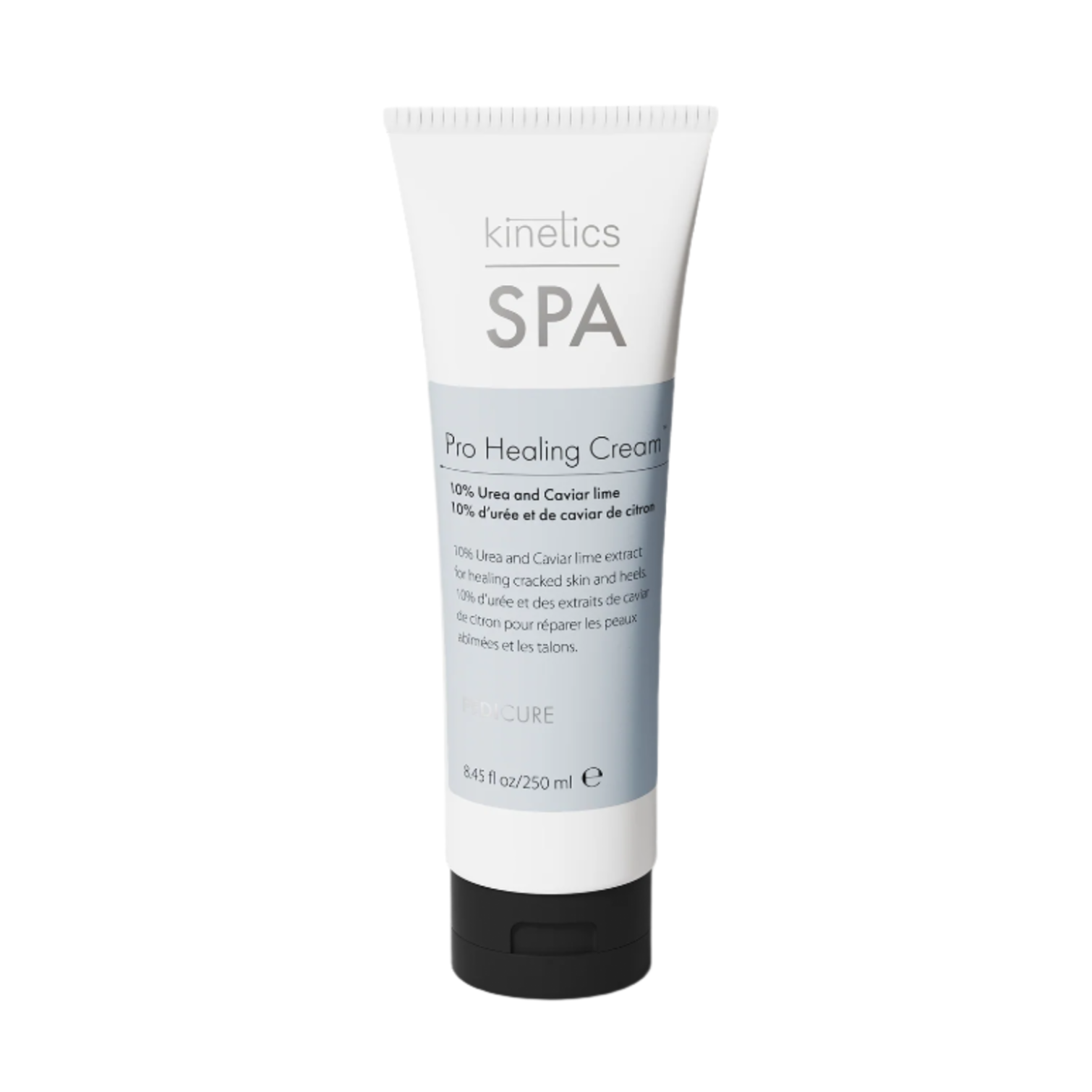 Kinetics Pedicure SPA Pro Healing Cream 250ml – intensive Fußcreme mit Urea, Sheabutter & Kaviar-Limettenextrakt gegen trockene Fersen