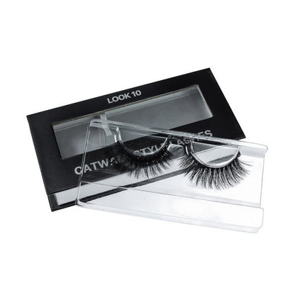 Eyelashes on tape Catwalk style, Look 10 (on black stripe) in cardboard box