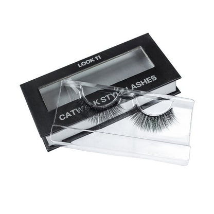 Eyelashes on tape Catwalk style, Look 11 (on black stripe) in cardboard box