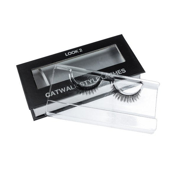 Eyelashes on tape Catwalk style, Look 2 (on black stripe) in cardboard box