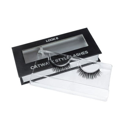 Eyelashes on tape Catwalk style, Look 6 (on black stripe) in cardboard box