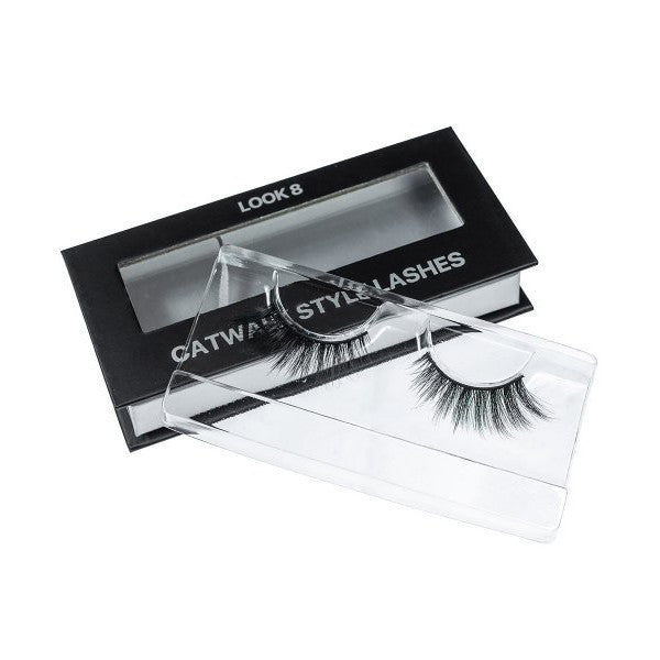 Eyelashes on tape Catwalk style, Look 8 (on black stripe) in cardboard box