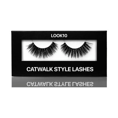 Eyelashes on tape Catwalk style, Look 10 (on black stripe) in cardboard box