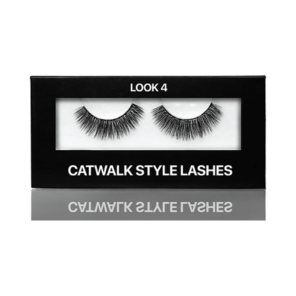 Eyelashes on tape Catwalk style, Look 4 (on black stripe) in cardboard box
