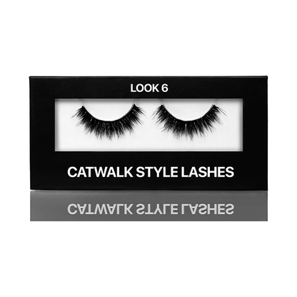 Eyelashes on tape Catwalk style, Look 6 (on black stripe) in cardboard box