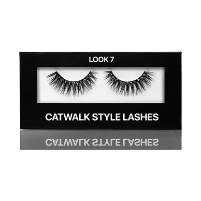 Eyelashes on tape Catwalk style, Look 7 (on black stripe) in cardboard box